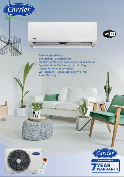 Carrier FERN High Wall Heat Pump
